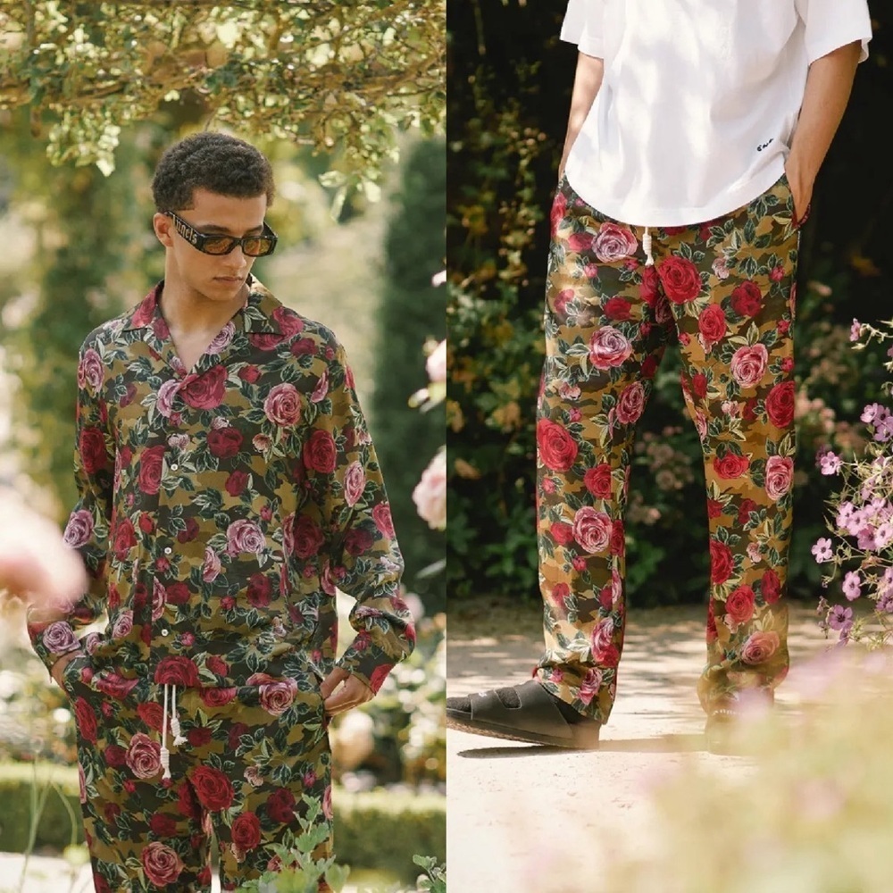 End. X Palm Angels Pajama Set in English Rose